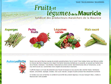 Tablet Screenshot of fruitsetlegumesmauricie.ca